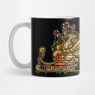 Christmas Sleigh Graffiti Mug